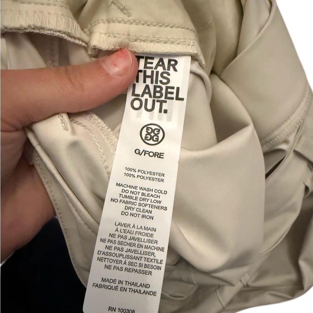 G/FORE Men’s Tour 5-Pocket 4-Way Stretch Golf Pants Beige 40/32 NWOT - Picture 4 of 6